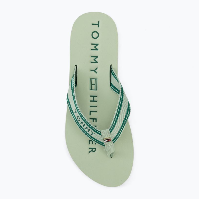 Dámské žabky Tommy Hilfiger Webbing Summer Sandal gentle jade 5