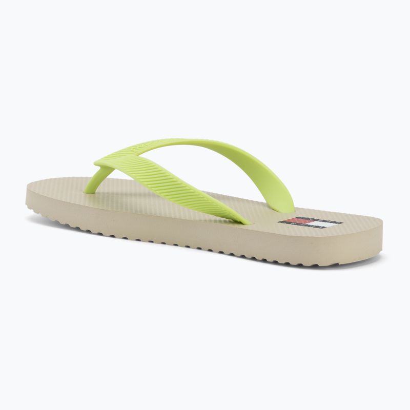 Dámské žabky Tommy Jeans Logo Summer white clay/lime essence 3