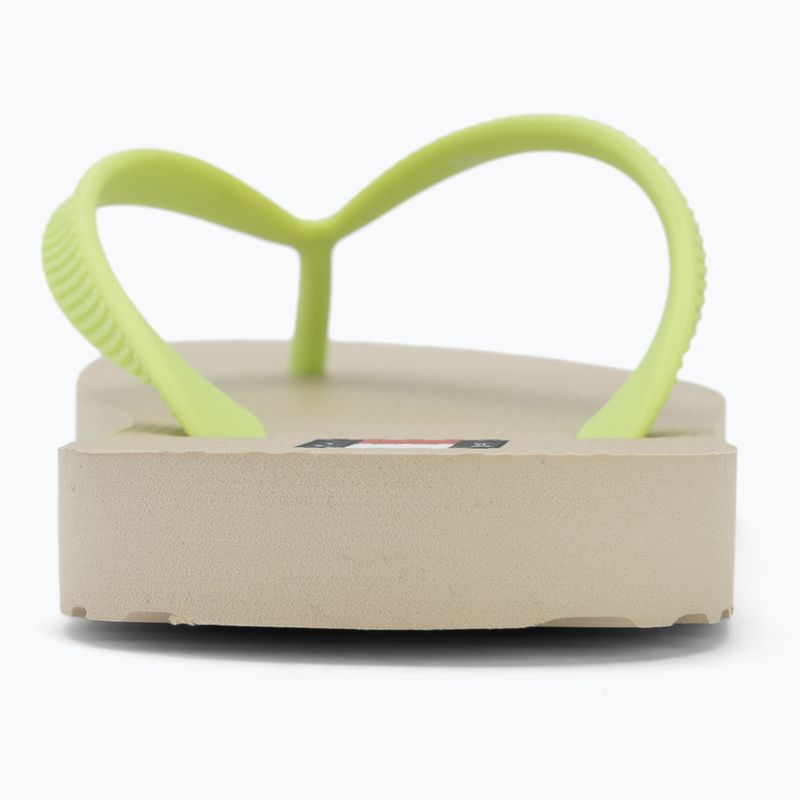 Dámské žabky Tommy Jeans Logo Summer white clay/lime essence 6