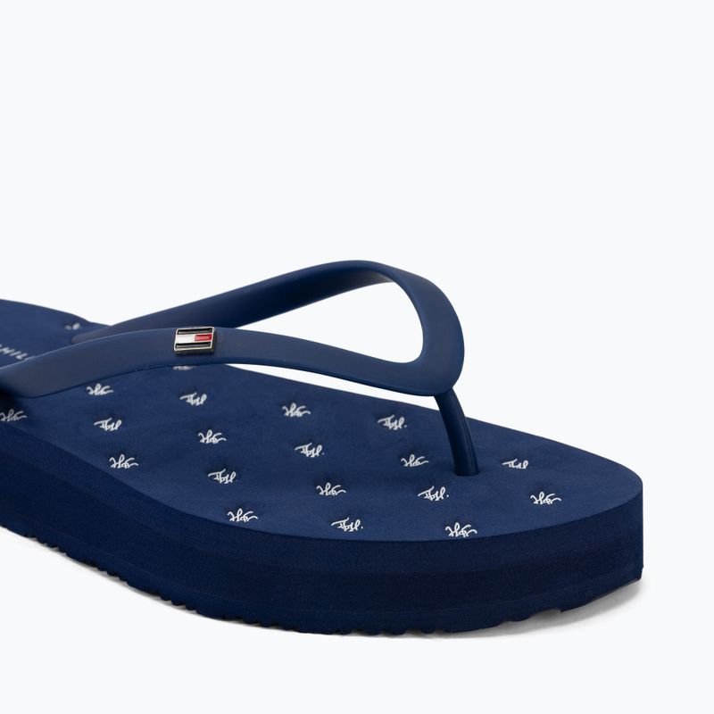 Dámské žabky Tommy Hilfiger Critter Print Summer preppy navy 7
