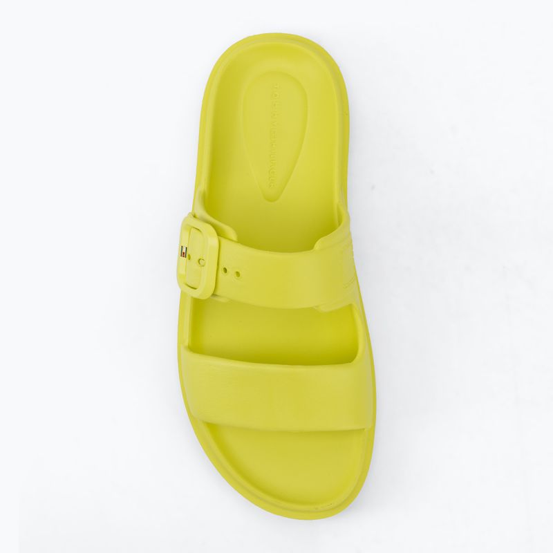 Dámské pantofle Tommy Hilfiger Light Double Strap lime zing 5