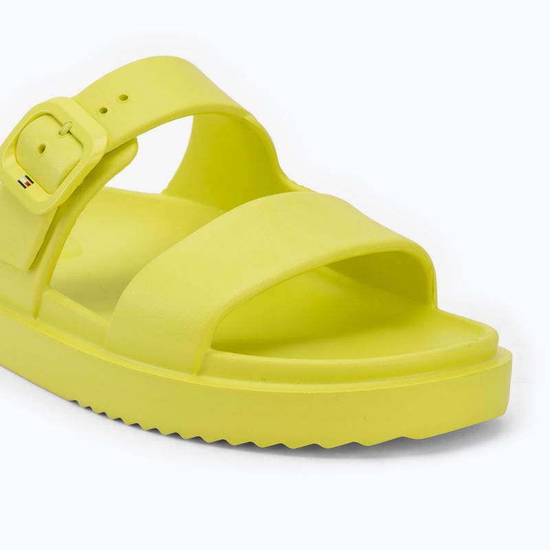 Dámské pantofle Tommy Hilfiger Light Double Strap lime zing 7
