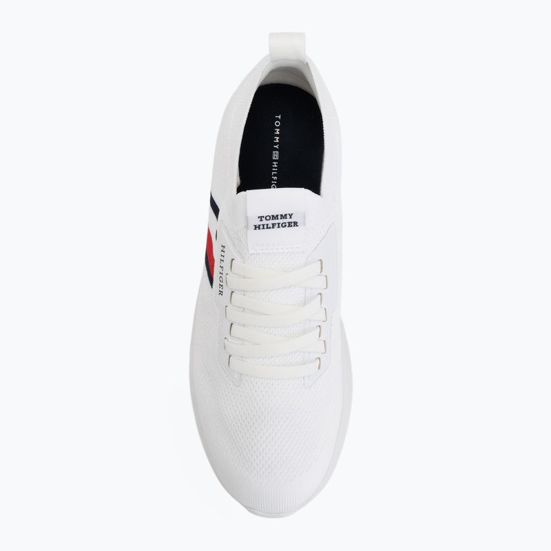 Pánské boty Tommy Hilfiger Lightweight Knitted Runner white 5