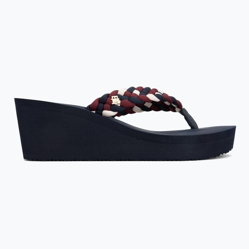 Dámské žabky Tommy Hilfiger Wedge Braided Summer Sandal rwb 2