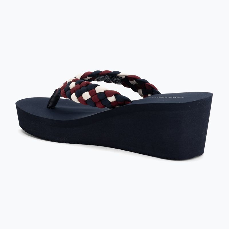 Dámské žabky Tommy Hilfiger Wedge Braided Summer Sandal rwb 3