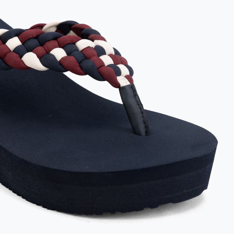 Dámské žabky Tommy Hilfiger Wedge Braided Summer Sandal rwb 7