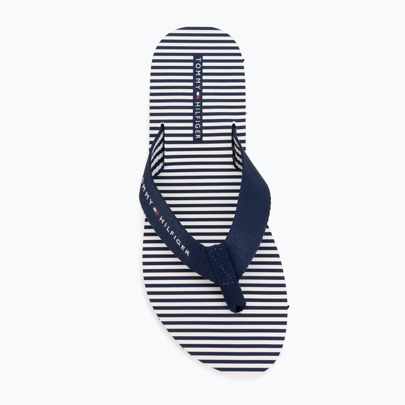Dámské žabky Tommy Hilfiger Ithaca Stripe Summer preppy navy 5