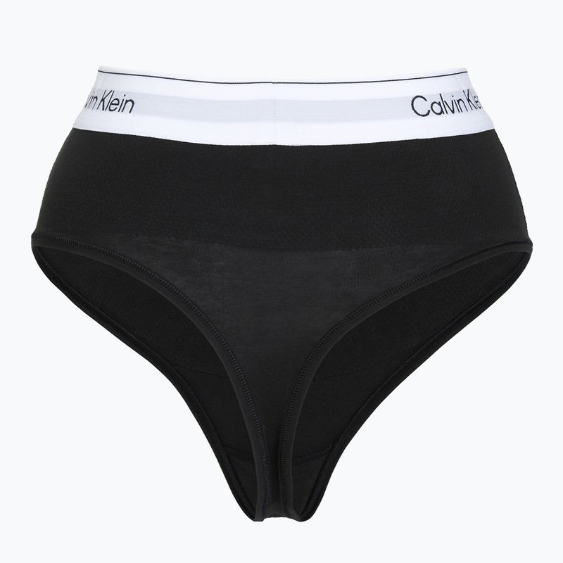 Dámské kalhotky Calvin Klein LV00QF8283 Thong black 2