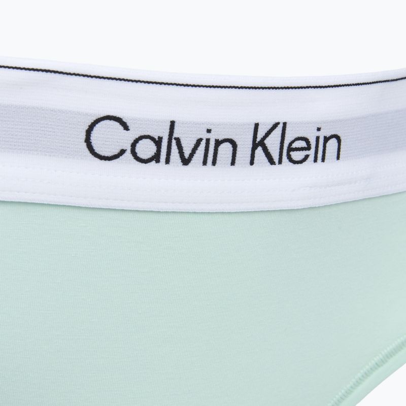 Dámské tanga Calvin Klein LV00QF8518 Thong feel the mint 3