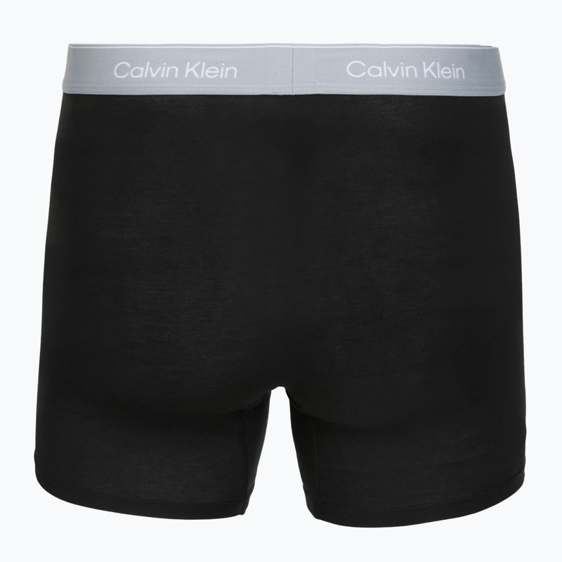Boxerky Calvin Klein LV00NB4394 Brief 3 pairs black w/darkest spruce wb/black w 3