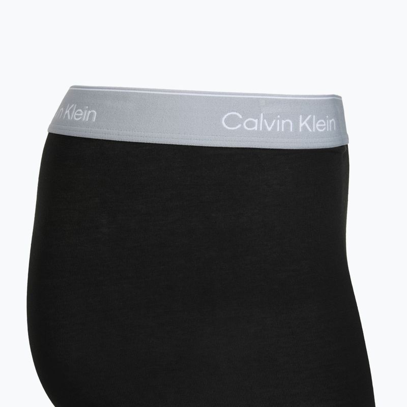 Boxerky Calvin Klein LV00NB4394 Brief 3 pairs black w/darkest spruce wb/black w 4