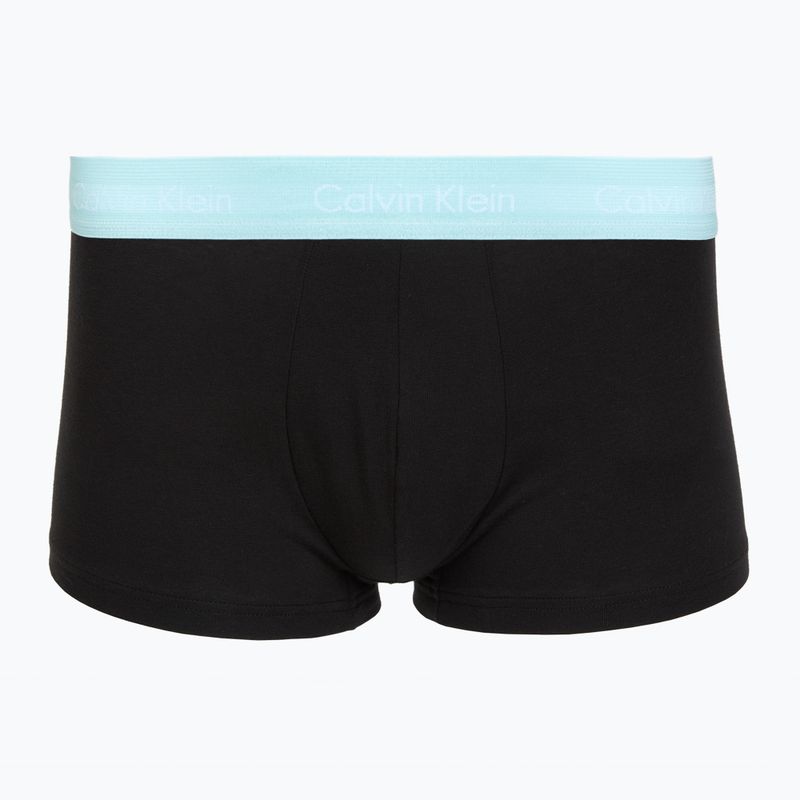 Boxerky Calvin Klein LV00NB4412 Low Rise Trunk 5 pairs black w plume wb/black w misty sage wb 2