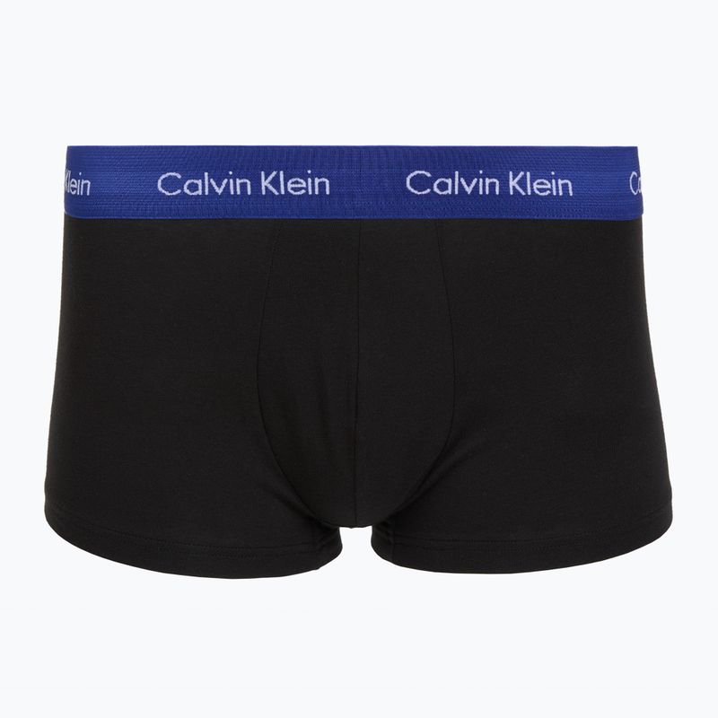 Boxerky Calvin Klein LV00NB4412 Low Rise Trunk 5 pairs black w plume wb/black w misty sage wb 5