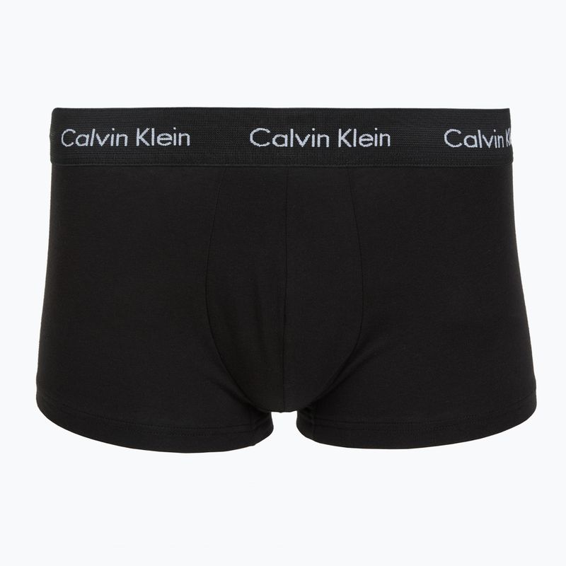 Boxerky Calvin Klein LV00NB4412 Low Rise Trunk 5 pairs black w plume wb/black w misty sage wb 6