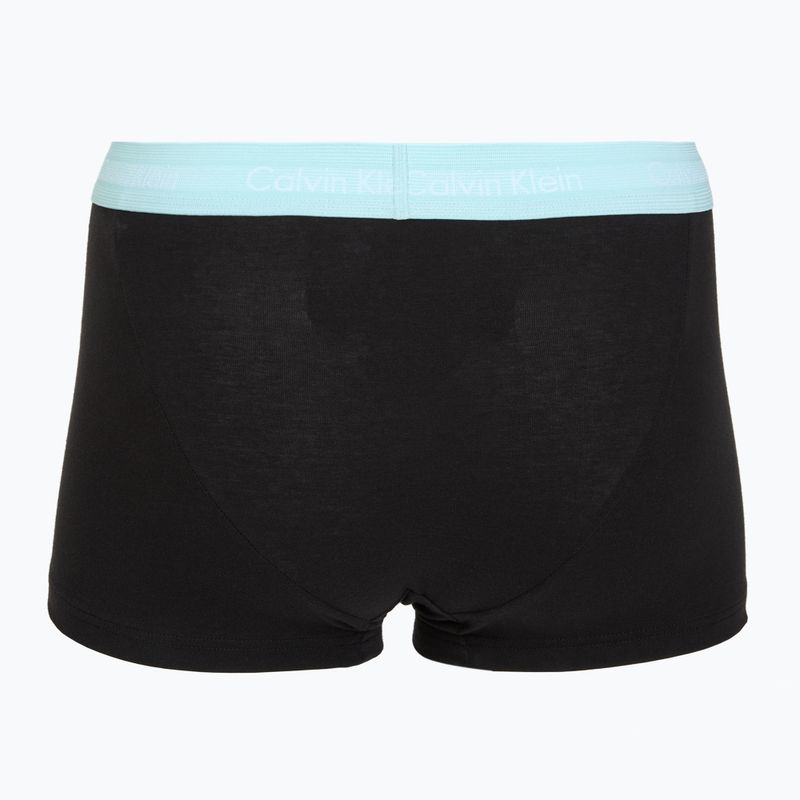 Boxerky Calvin Klein LV00NB4412 Low Rise Trunk 5 pairs black w plume wb/black w misty sage wb 7