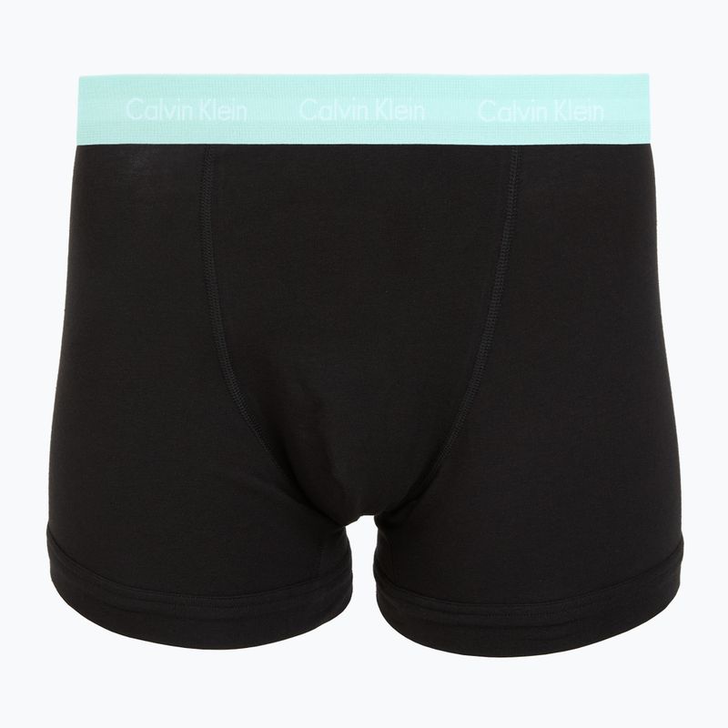 Pánské boxerky Calvin Klein 0000U2662G Trunk 3 pairs black in plume wb/black in misty sag 2