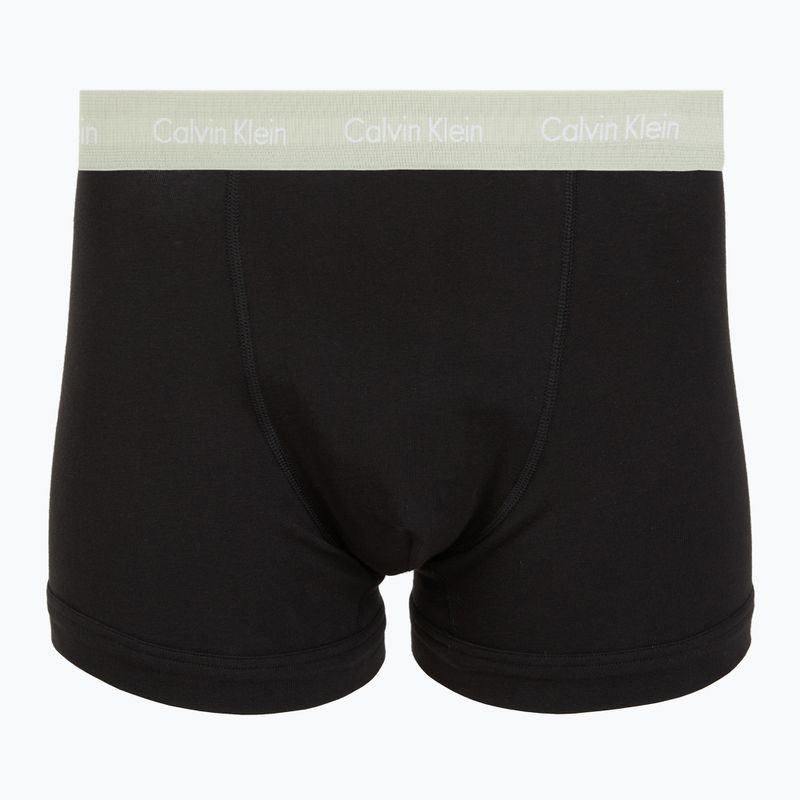 Pánské boxerky Calvin Klein 0000U2662G Trunk 3 pairs black in plume wb/black in misty sag 3