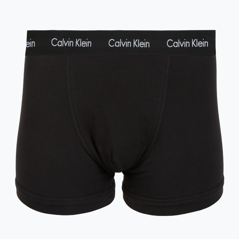 Pánské boxerky Calvin Klein 0000U2662G Trunk 3 pairs black in plume wb/black in misty sag 4