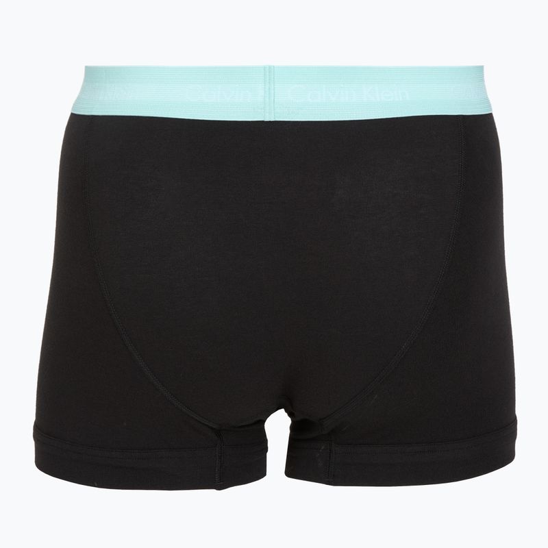 Pánské boxerky Calvin Klein 0000U2662G Trunk 3 pairs black in plume wb/black in misty sag 5