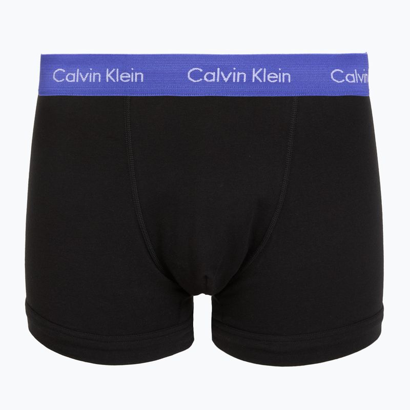 Pánské boxerky Calvin Klein 0000U2662G Trunk 3 pairs black in green bloom wb/black in da 5