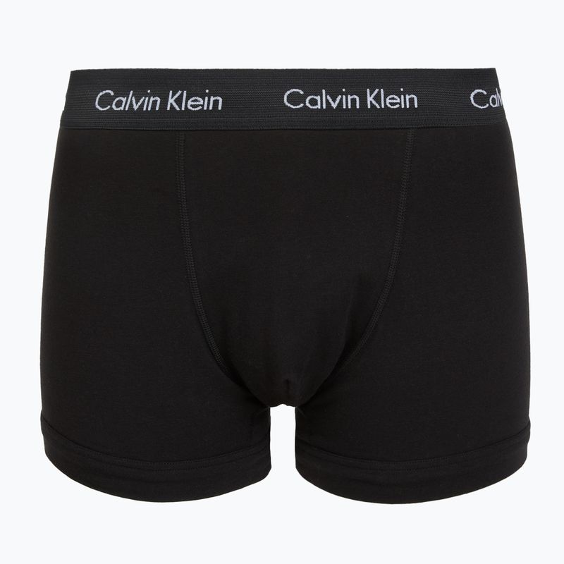 Pánské boxerky Calvin Klein 0000U2662G Trunk 3 pairs black in green bloom wb/black in da 6