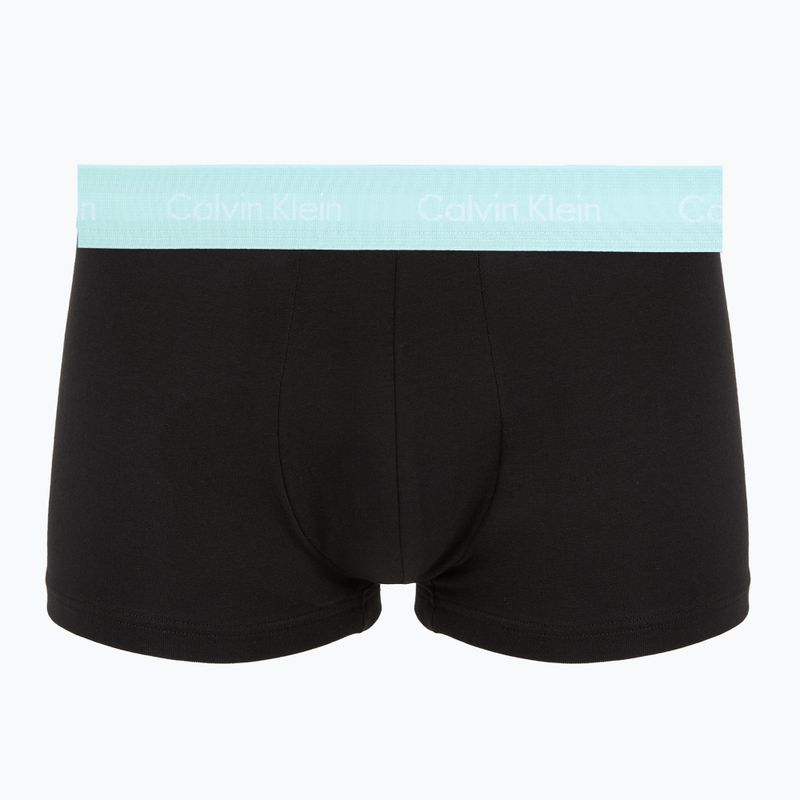 Pánské boxerky Calvin Klein 0000U2664G Low Rise Trunk 3 pairs black in plume wb/ black in misty sag 2
