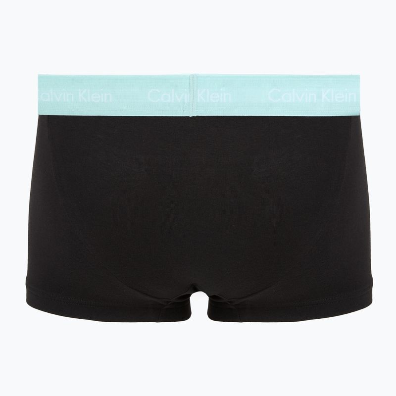 Pánské boxerky Calvin Klein 0000U2664G Low Rise Trunk 3 pairs black in plume wb/ black in misty sag 3