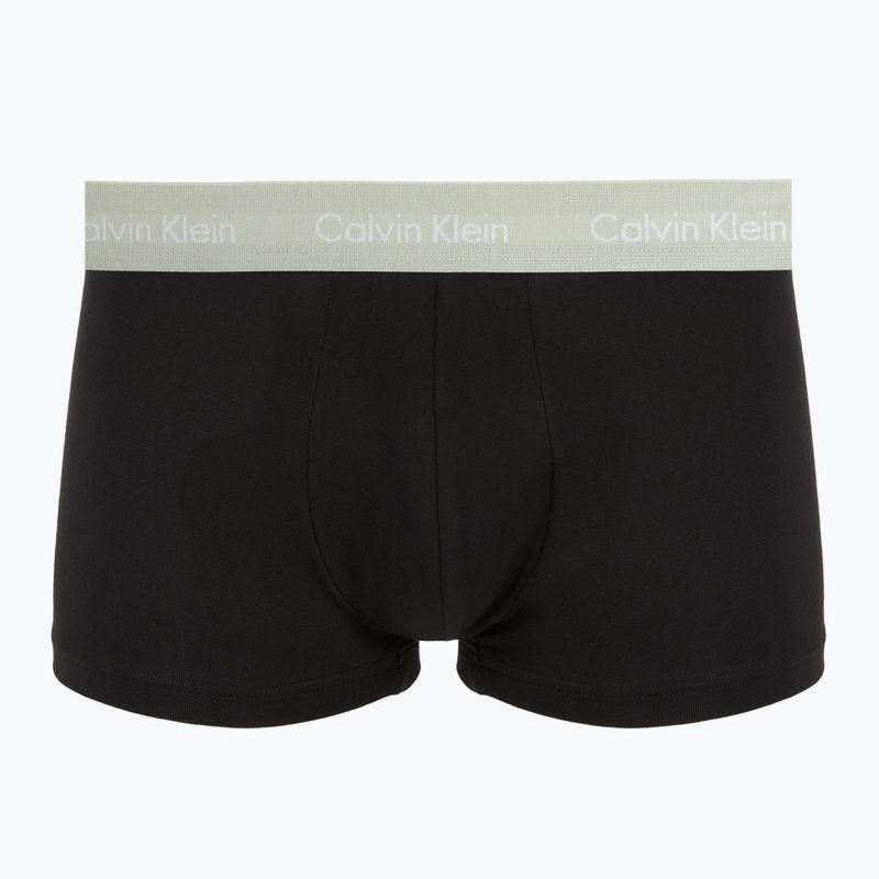Pánské boxerky Calvin Klein 0000U2664G Low Rise Trunk 3 pairs black in plume wb/ black in misty sag 5
