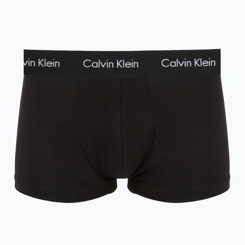 Pánské boxerky Calvin Klein 0000U2664G Low Rise Trunk 3 pairs black in plume wb/ black in misty sag 6