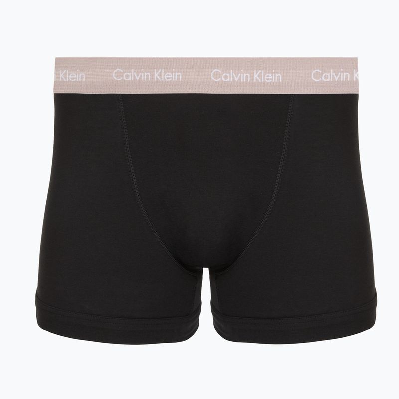 Pánské boxerky Calvin Klein 0000U2662G Trunk 3 pairs black in green bloom wb/black in da 2