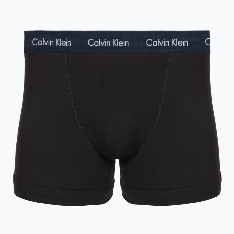 Pánské boxerky Calvin Klein 0000U2662G Trunk 3 pairs black in green bloom wb/black in da 4