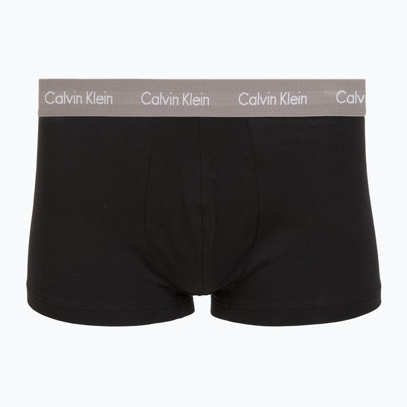 Boxerky Calvin Klein LV00NB4412 Low Rise Trunk 5 pairs of black bodies with driftwood/moonlight 2