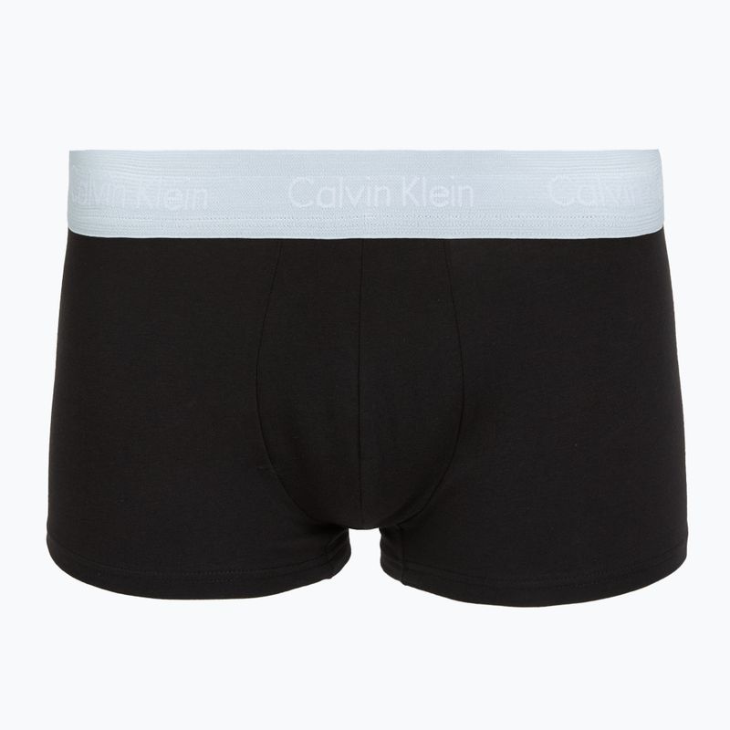 Boxerky Calvin Klein LV00NB4412 Low Rise Trunk 5 pairs black in green bloom wb/black in dazzlin 2