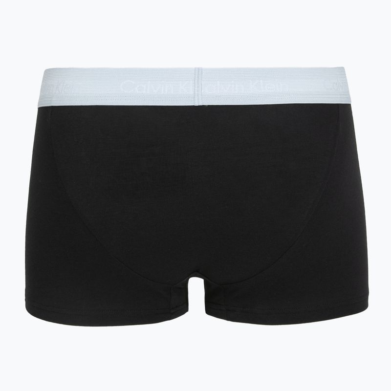 Boxerky Calvin Klein LV00NB4412 Low Rise Trunk 5 pairs black in green bloom wb/black in dazzlin 3