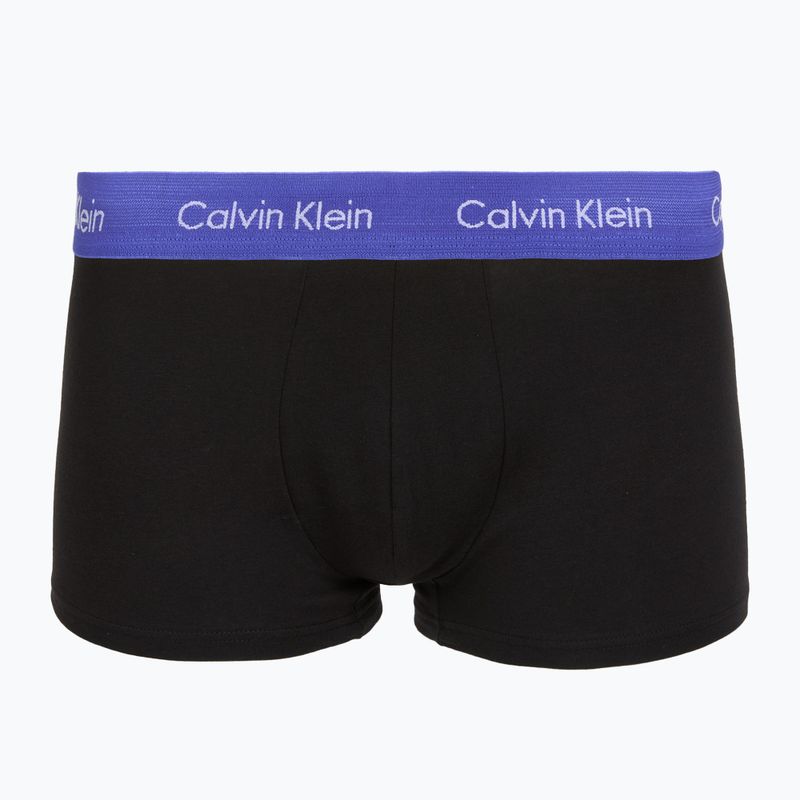 Boxerky Calvin Klein LV00NB4412 Low Rise Trunk 5 pairs black in green bloom wb/black in dazzlin 5