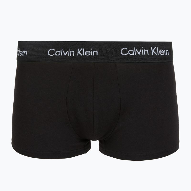 Boxerky Calvin Klein LV00NB4412 Low Rise Trunk 5 pairs black in green bloom wb/black in dazzlin 7