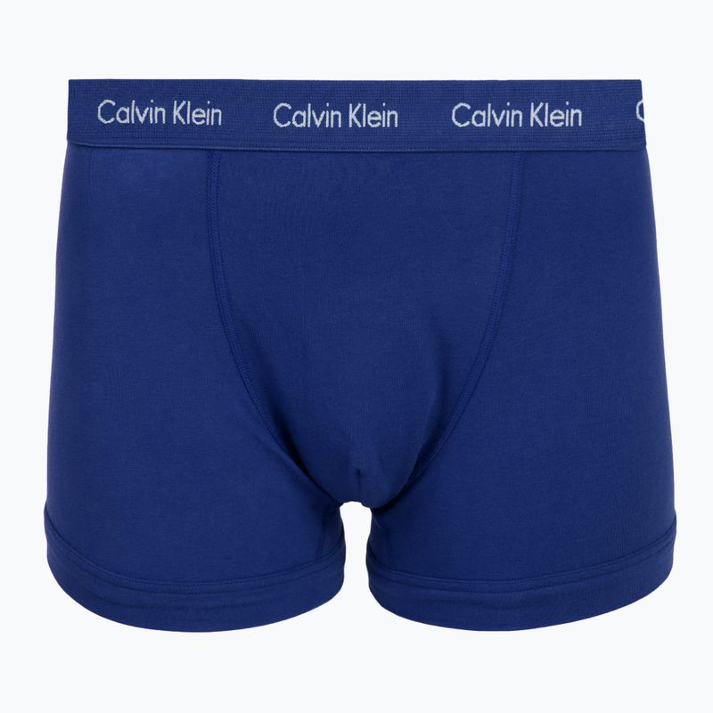 Pánské boxerky Calvin Klein 0000U2662G Trunk 3 pairs sodalite blue/redwood/white peppe 5