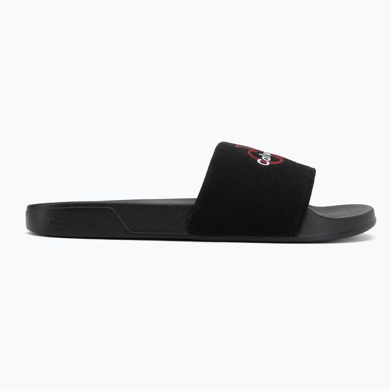 Pánské nazouváky Calvin Klein YM0YM01393 Ess black/rhubarb 2