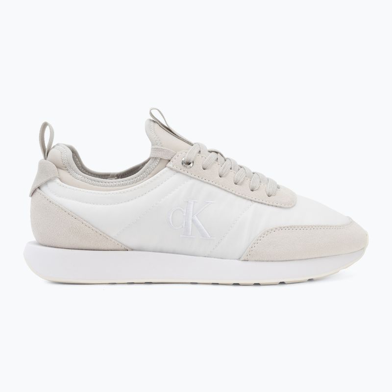 Pánské boty Calvin Klein YM0YM01414 Retro Runner Sock Laceup Mix mat bright white/light grey 2