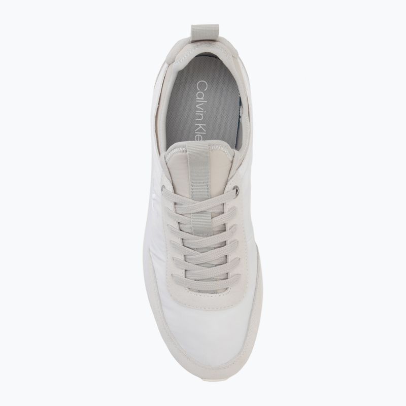 Pánské boty Calvin Klein YM0YM01414 Retro Runner Sock Laceup Mix mat bright white/light grey 5