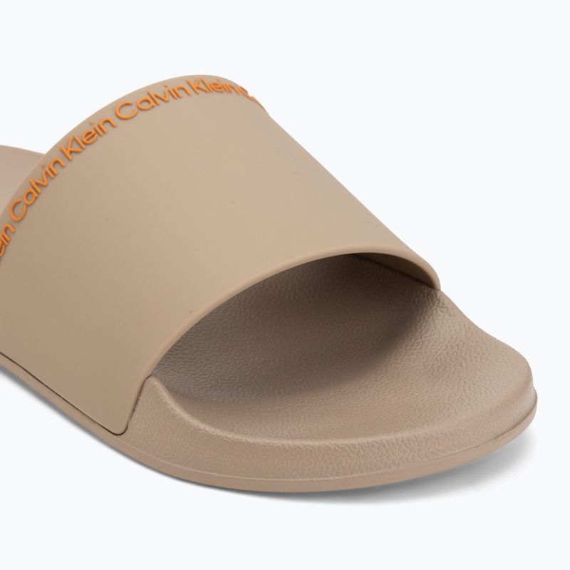Pánské nazouváky Calvin Klein HM0HM02108 Ess Institutional Cv nomad/vivid tangerine 7