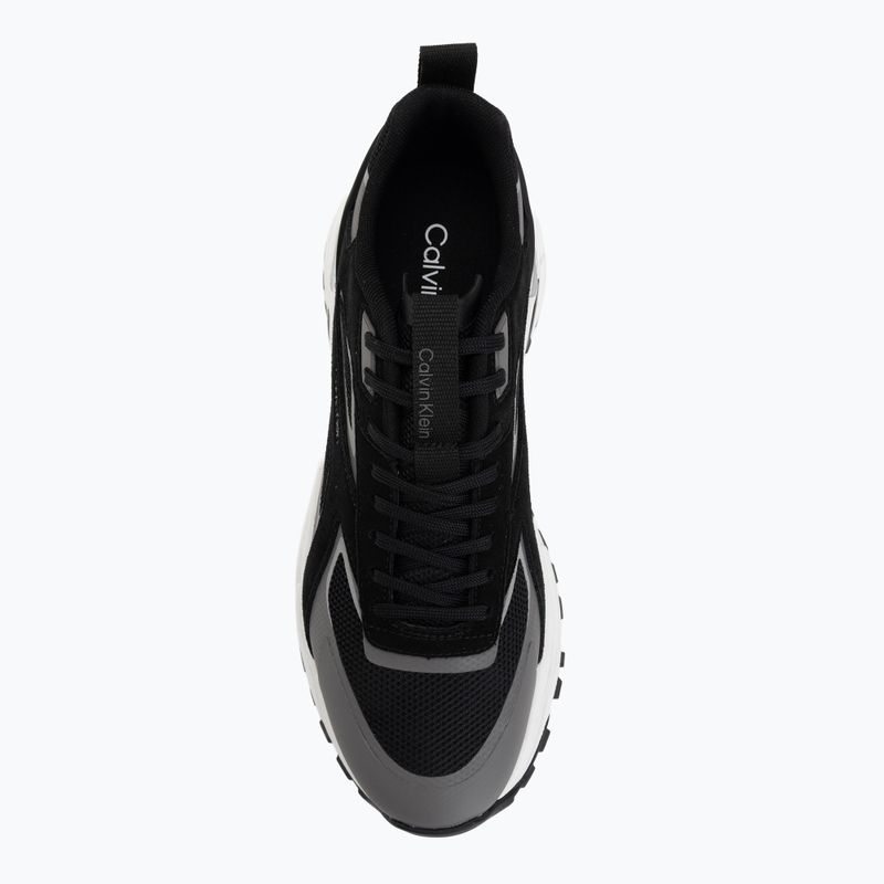 Pánské boty Calvin Klein HM0HM02220 Hike Runner Stripe Mix Nylon Suede black/granite road 5
