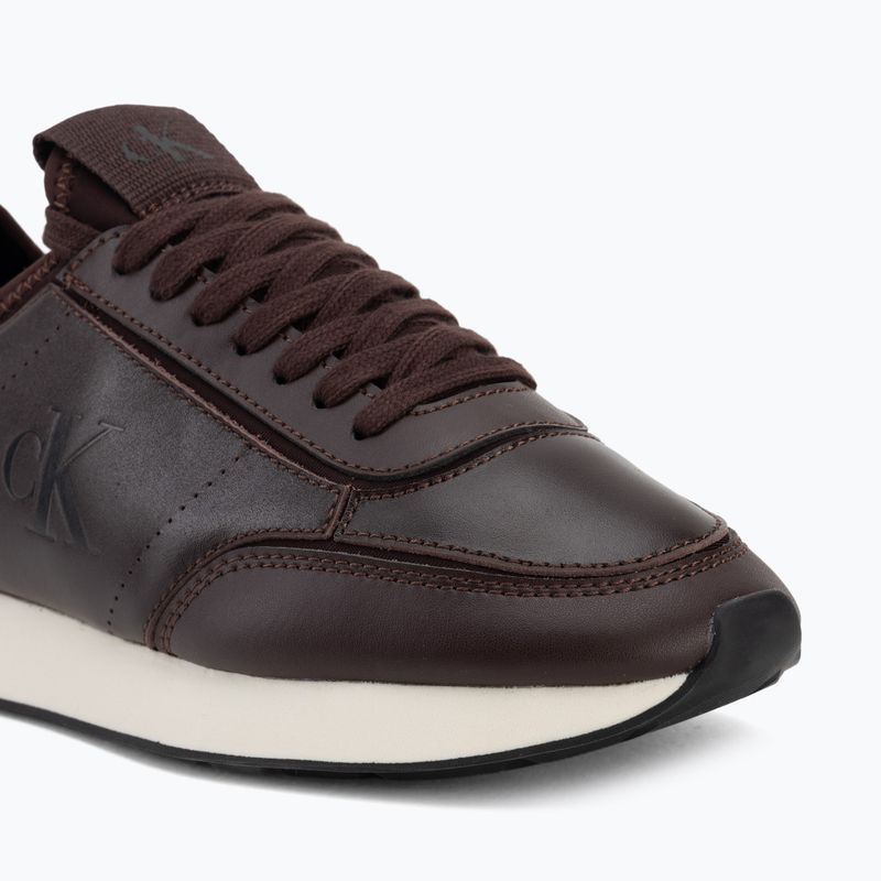 Dámské boty Calvin Klein HW0HW03118 Retro Runner Sock PANL Leather Neo bordeaux 7