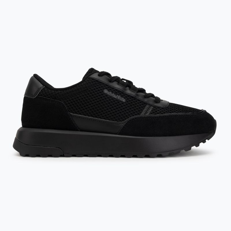 Pánské boty Calvin Klein HM0HM02215 City Runner Laceup Nylon Recycled Suede triple black 2