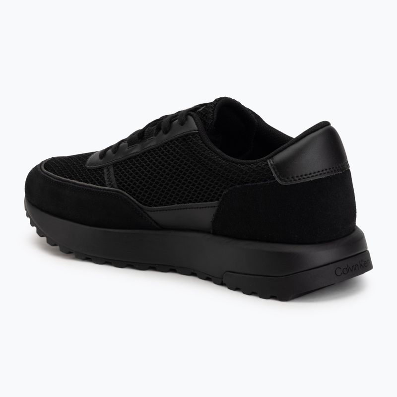 Pánské boty Calvin Klein HM0HM02215 City Runner Laceup Nylon Recycled Suede triple black 3