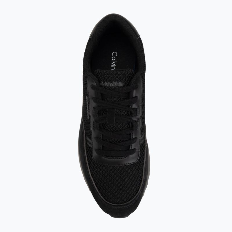 Pánské boty Calvin Klein HM0HM02215 City Runner Laceup Nylon Recycled Suede triple black 5