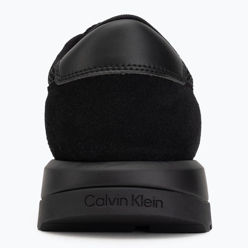 Pánské boty Calvin Klein HM0HM02215 City Runner Laceup Nylon Recycled Suede triple black 6