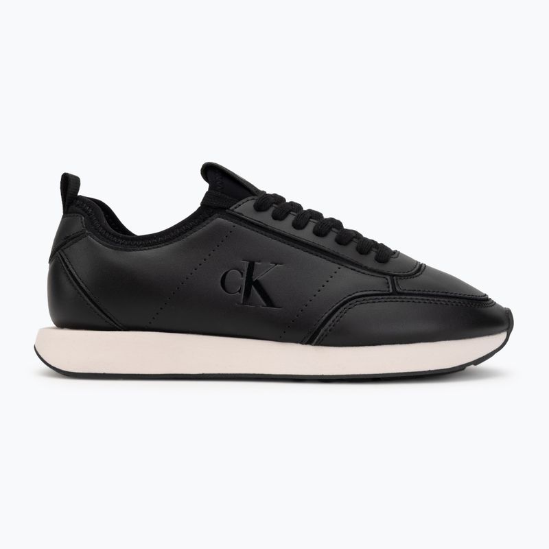 Dámské boty Calvin Klein HW0HW03118 Retro Runner Sock PANL Leather Neo black/crystal grey 2