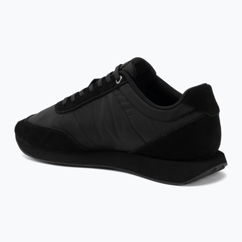 Pánské boty Calvin Klein HM0HM02212 Retro Runner Bans Leather Suede triple black/adrenaline rush 3