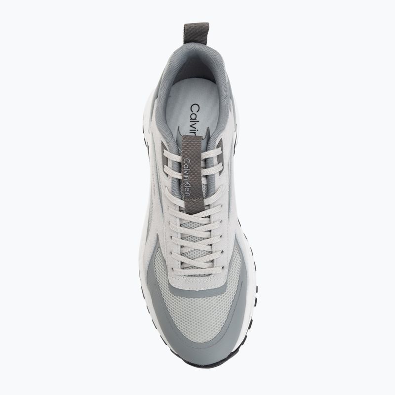 Pánské boty Calvin Klein HM0HM02220 Hike Runner Stripe Mix Nylon Suede light grey/granite grey 5